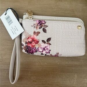 Steve Madden Floral Embossed Wristlet